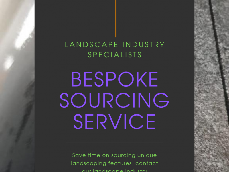 Bespoke landscaping materials sourcing service