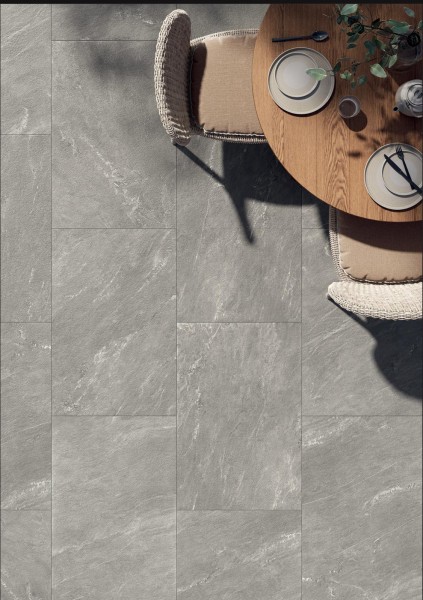 porcelain paving in modern grey colourway