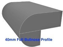 40mm full bullnose profile on tile 