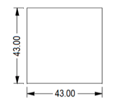 Cedar PAR square edge section sizing diagram 