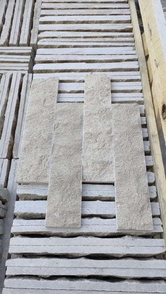 Split-Face Sawn Limestone Cladding 70mm x 300mm x 15mm Sample