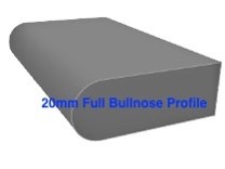 20mm full bullnose profile on tile