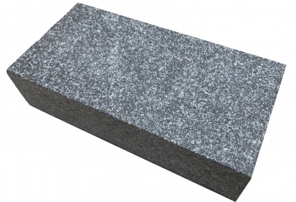 dark grey granite setts, rectangular