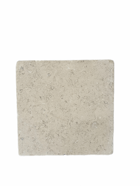 Sinai Pearl Beige Honed & Tumbled Surface Pre-Sealed Limestone Square Setts