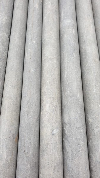 Old sinai pearl grey honed/tumbled limestone steps