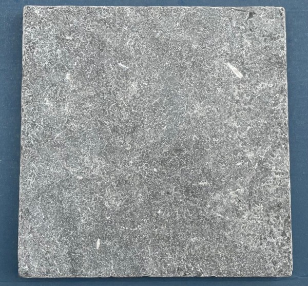 Sinai Meli Dark Grey Flamed Surface Finish, Tumbled Edged Paving Sample