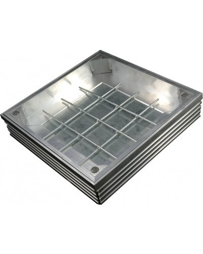 double sealed recessed manhole cover unfilled