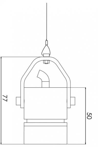 Diagram of hanging light components