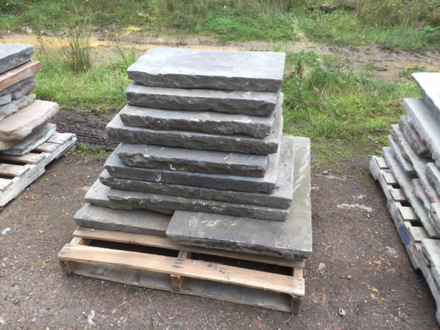 Reclaimed Yorkstone Paving delivery 