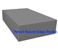 Pencil round edge tile profile