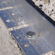 aluminium edging applied to concrete