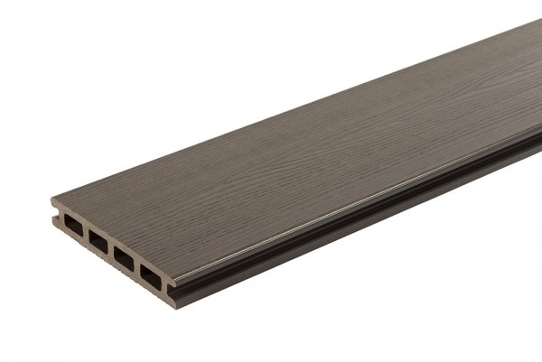 London hollow composite decking board in coffee colour