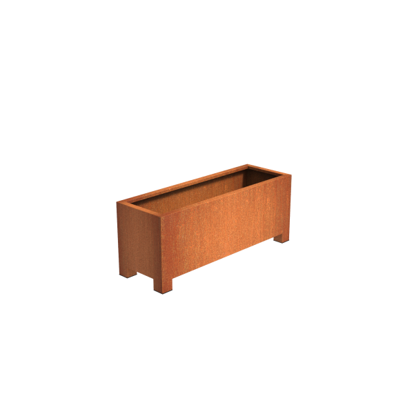 Andres Corten Square & Rectangular Planters With Feet