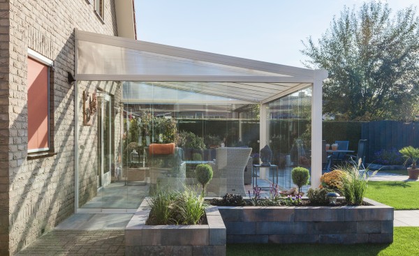 Patio cover used to create an additional relaxing space 