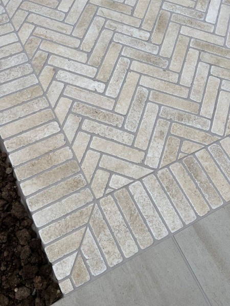 Galala Limestone Pre-Sealed Slim-Setts Acid Washed Finish