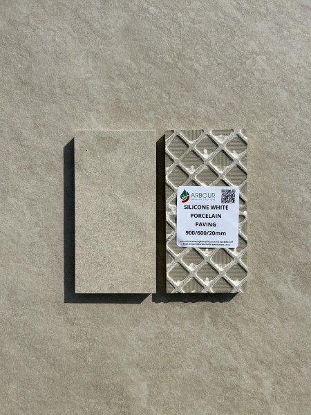 samples of silicone white porcelain paving