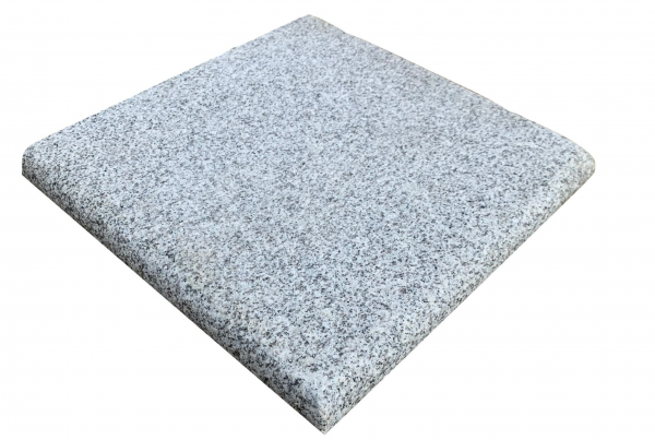 square silver granite paver with bevelled edges