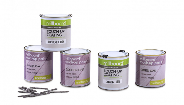 Millboard touch-up coatings
