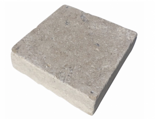 Sinai Pearl Beige Honed & Tumbled Limestone Setts Sample
