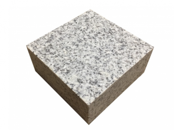 Light Grey/Silver Sawn Granite Setts Sample