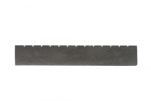 Side profile of charcoal solid composite decking board
