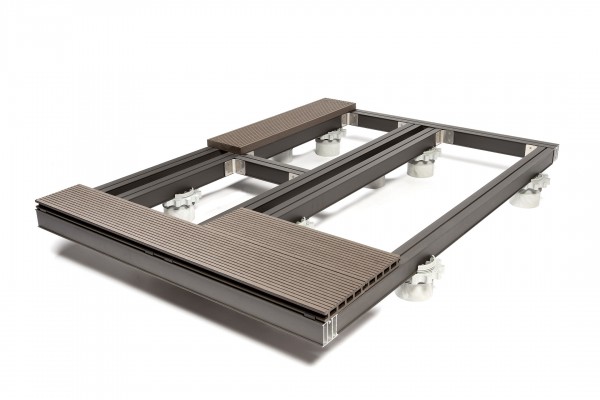aluminium sub frame for composite decking