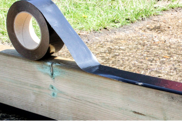 Decking Tape protection used on framework 