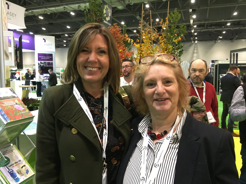 Anna Roochove and Angela Lambert together at the Futurescape Show 