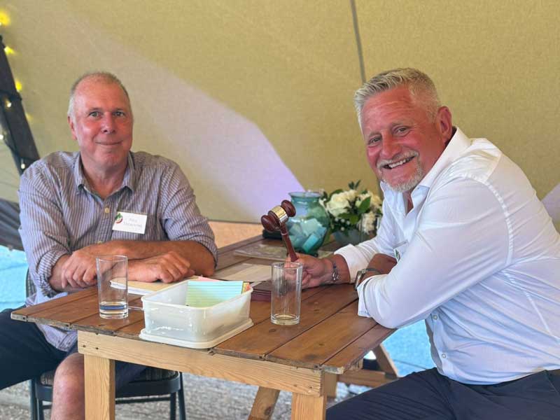 Mark Gregory from Landform and Phil Tremayne from the APL smiling into the camera
