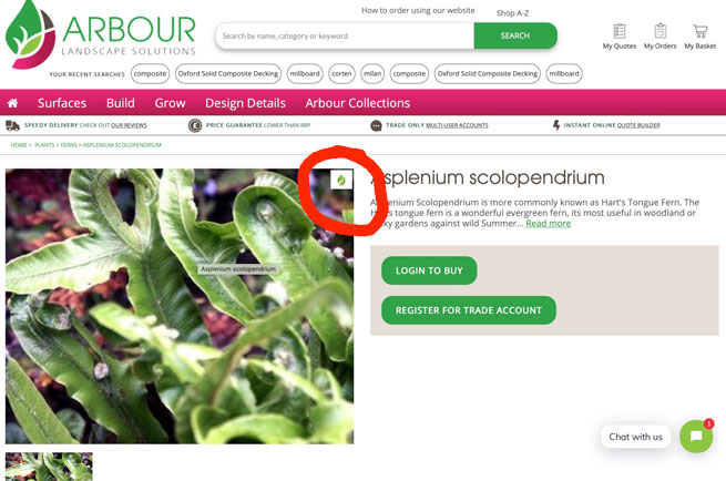 Product from the Arbour Eco Collection