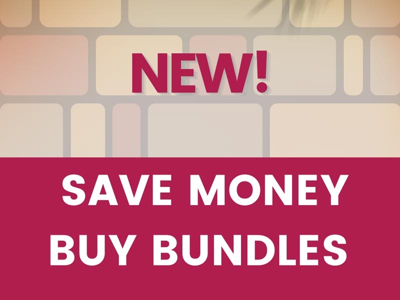 brick pattern background with large text saying save money buy bundles 