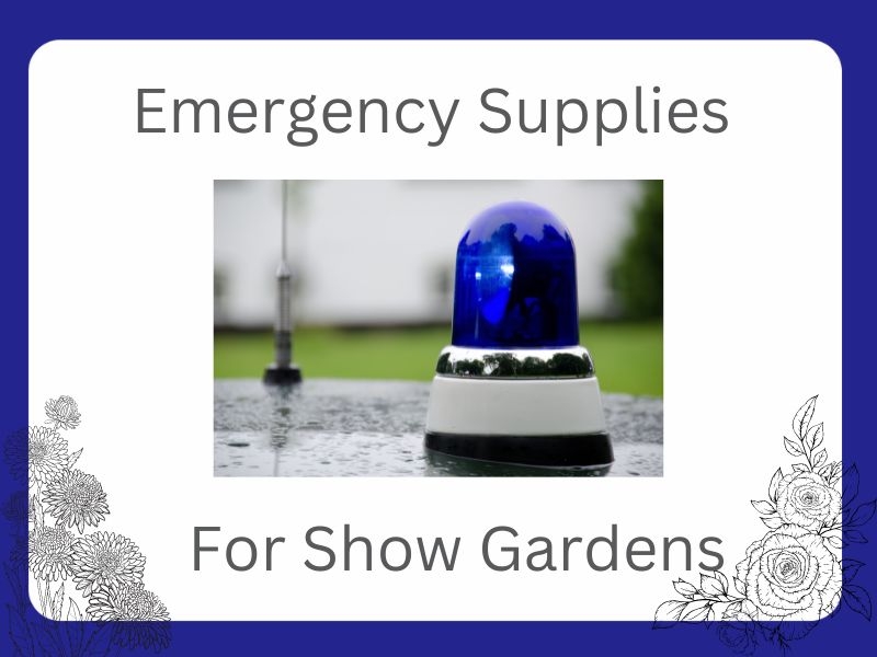 emergency blue light for the fifth emergency service supplying landscape materials at short notice