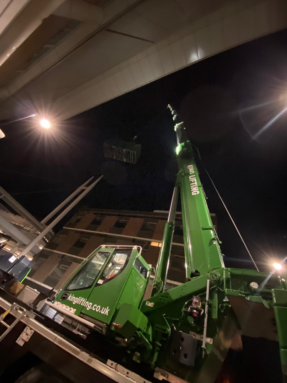 large green crane from King Lifting