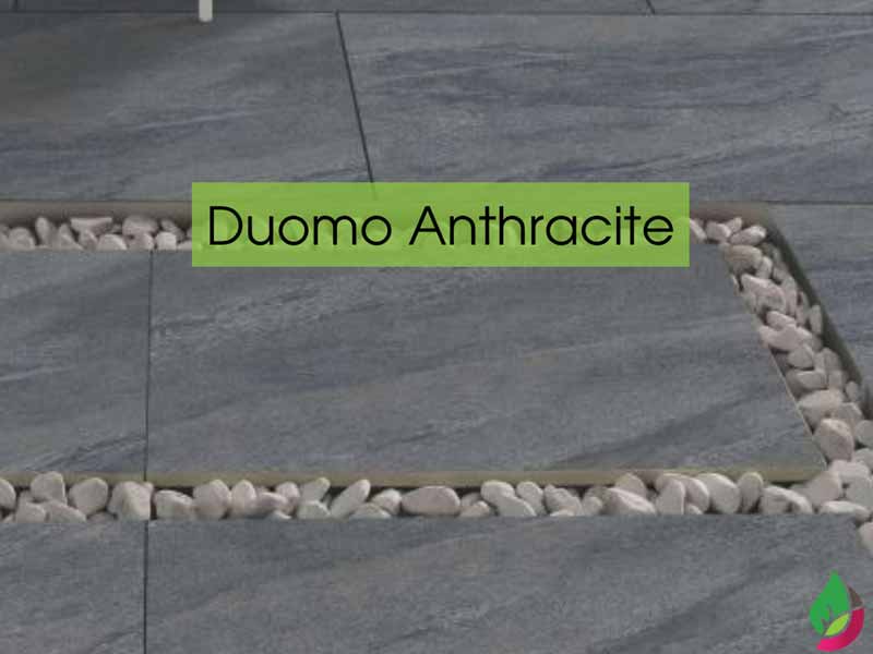 Duomo anthracite porcelain paving