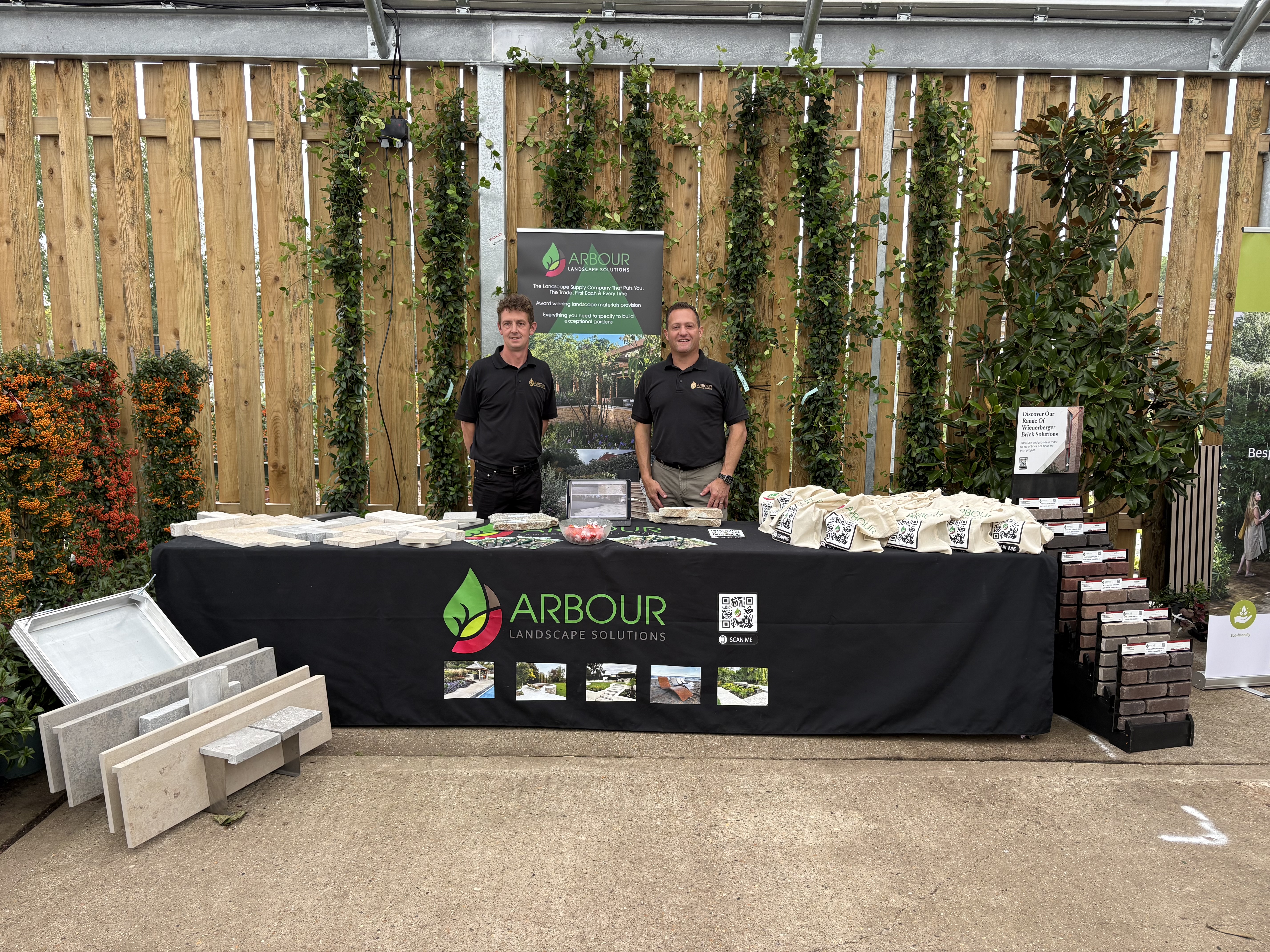 Evergreen exteriors September 2025 stand set up and ready to go