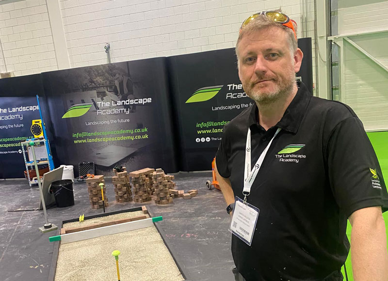 Landscaping Consultant Gareth Wilson at the Futurescape Show