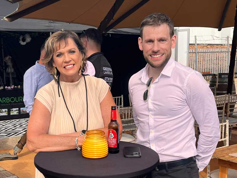 LeeAnn Maritz with Stuart Danzic from Caribbean Blinds