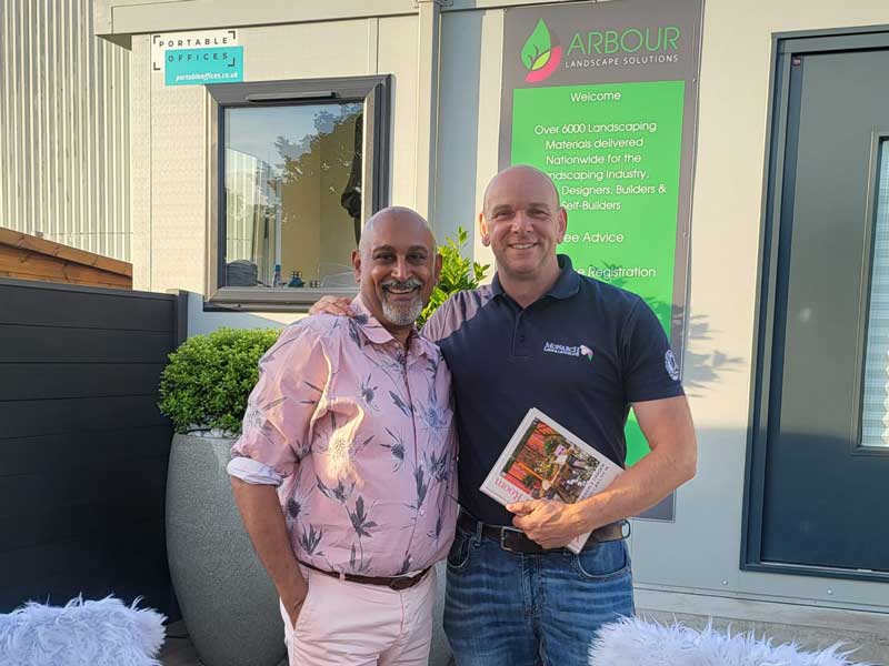 Manoj Malde garden designer at book signing