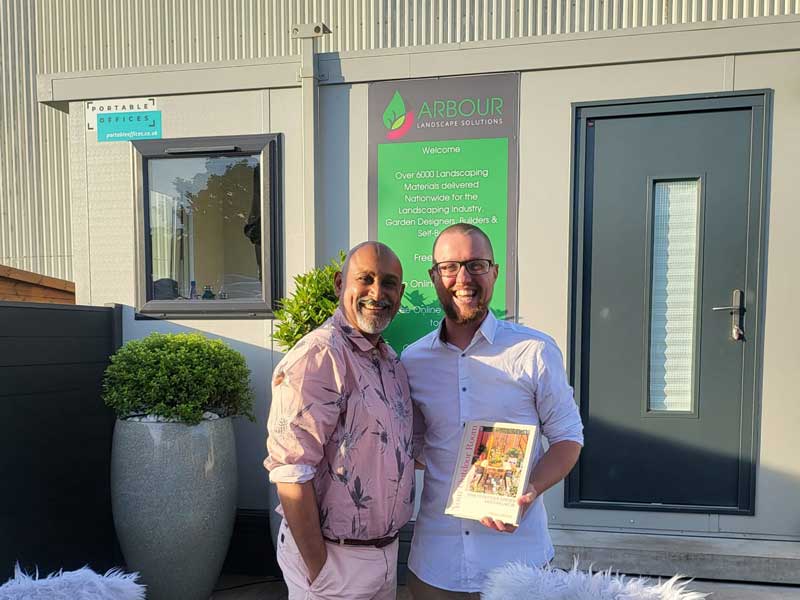 Manoj Malde garden designer at book signing