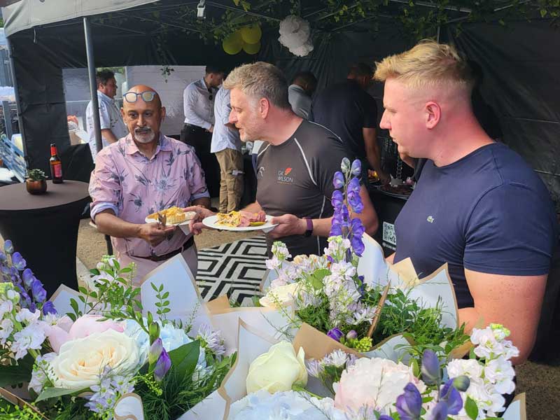 buffet supper at Arbour Landscape Solutions summer social