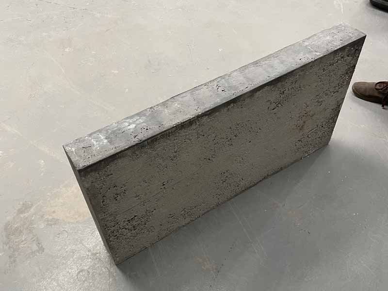 concrete step made from a new lightweight concrete for better environmental credientials