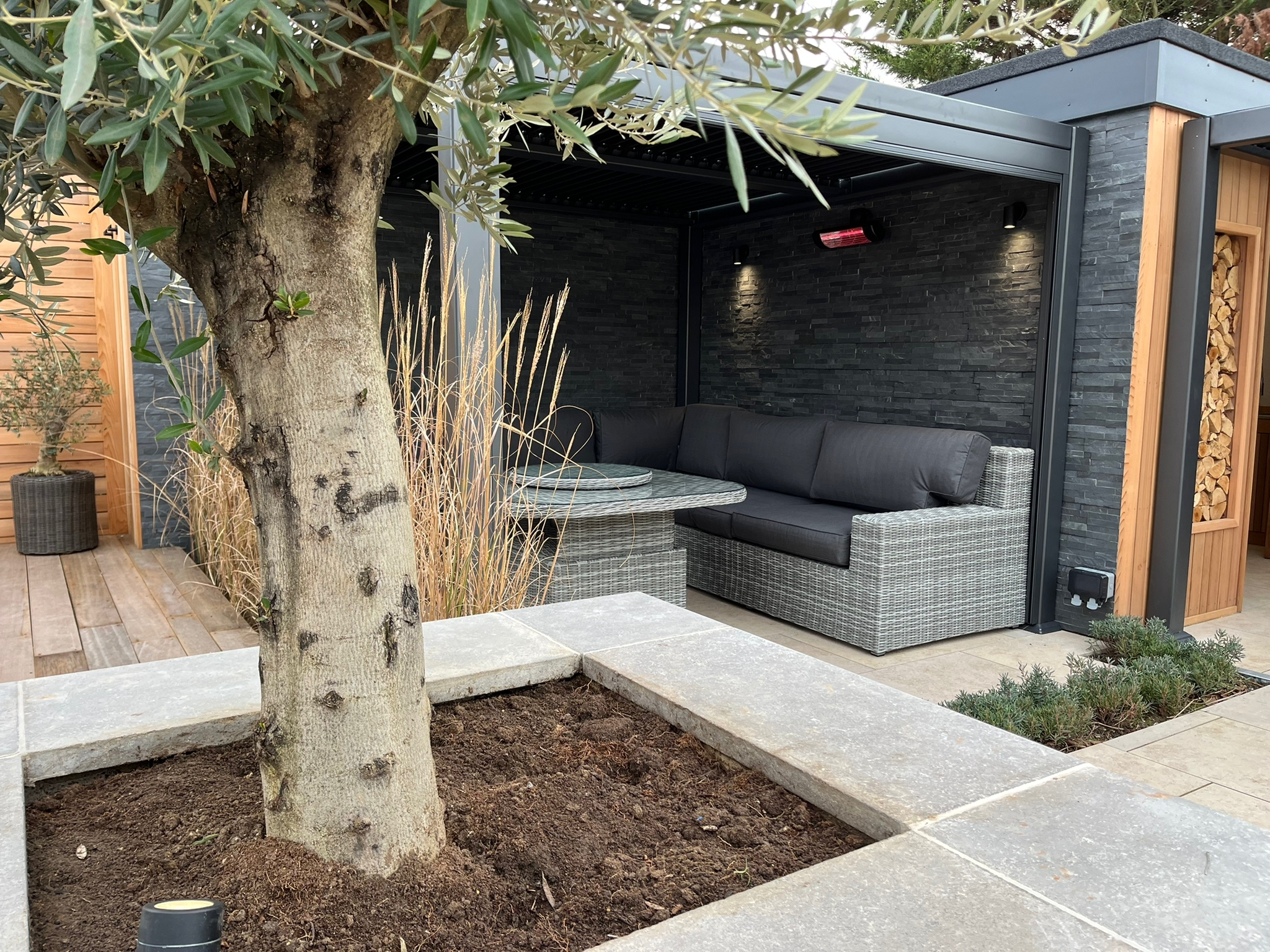 SJ Holmes outdoor living space