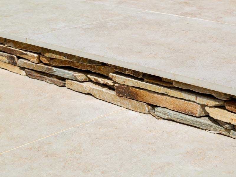 paddlestones used as step risers as a beautiful landscape design detail