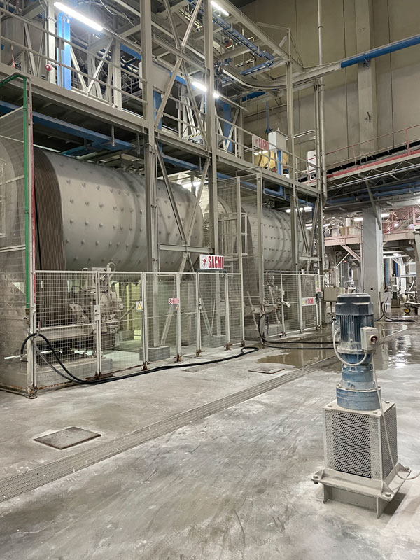 mixing machinery inside porcelain paving factory