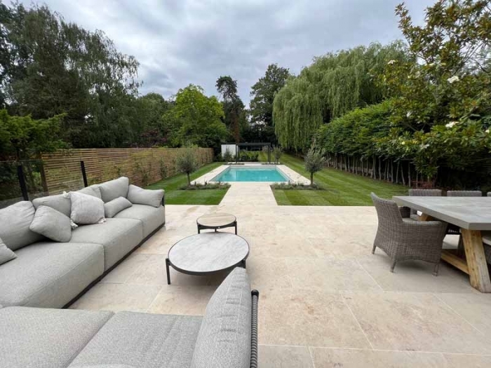 Elegant Swimming Pool And Patio