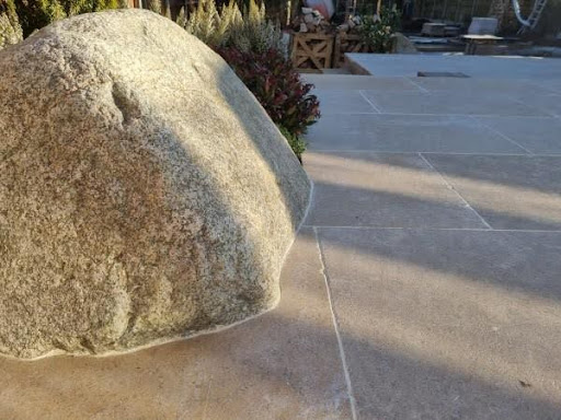 Limestone paving stone