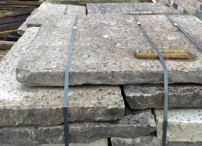 reclaimed natural stone pavers