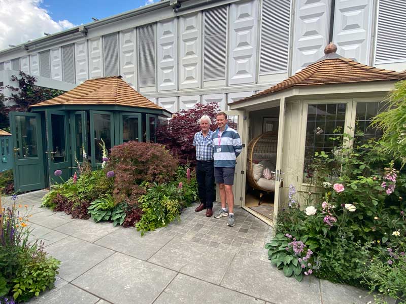 summerhouses on display at RHS Chelsea 2024