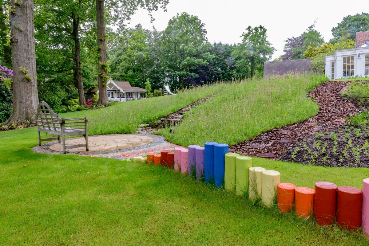 sensory garden with play feature