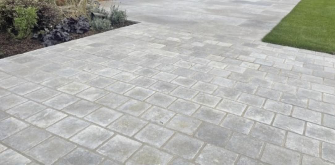 limestone square setts from Arbour Landscape Solutions used to create a garden path